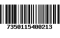 Código de Barras 7350115400213