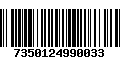 Código de Barras 7350124990033