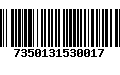 Código de Barras 7350131530017