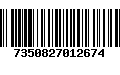 Código de Barras 7350827012674