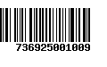 Código de Barras 736925001009