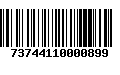 Código de Barras 73744110000899