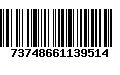 Código de Barras 73748661139514