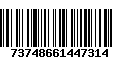 Código de Barras 73748661447314