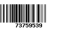 Código de Barras 73759539