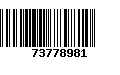 Código de Barras 73778981