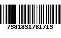 Código de Barras 7381831781713