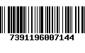 Código de Barras 7391196007144