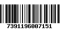 Código de Barras 7391196007151