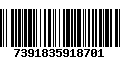 Código de Barras 7391835918701