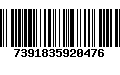 Código de Barras 7391835920476