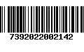 Código de Barras 7392022002142