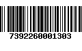 Código de Barras 7392260001303