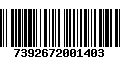 Código de Barras 7392672001403