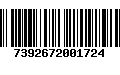 Código de Barras 7392672001724