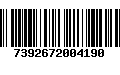 Código de Barras 7392672004190