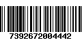 Código de Barras 7392672004442