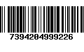 Código de Barras 7394204999226