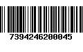 Código de Barras 7394246200045