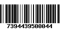 Código de Barras 7394439500044