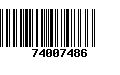 Código de Barras 74007486