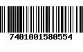 Código de Barras 7401001580554