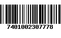 Código de Barras 7401002307778