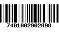 Código de Barras 7401002902898