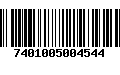 Código de Barras 7401005004544