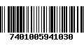 Código de Barras 7401005941030