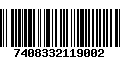 Código de Barras 7408332119002