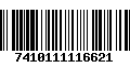 Código de Barras 7410111116621