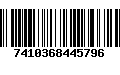 Código de Barras 7410368445796
