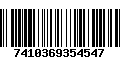 Código de Barras 7410369354547