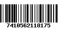 Código de Barras 7410562118175