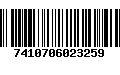 Código de Barras 7410706023259