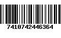 Código de Barras 7410742446364