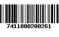 Código de Barras 7411000200261