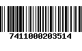 Código de Barras 7411000203514