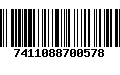 Código de Barras 7411088700578