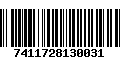 Código de Barras 7411728130031