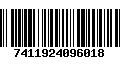 Código de Barras 7411924096018