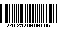 Código de Barras 7412578000086