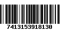 Código de Barras 7413153918130