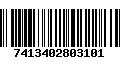 Código de Barras 7413402803101