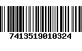 Código de Barras 7413519010324