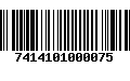 Código de Barras 7414101000075