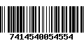 Código de Barras 7414540054554