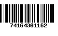 Código de Barras 74164301162