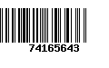 Código de Barras 74165643